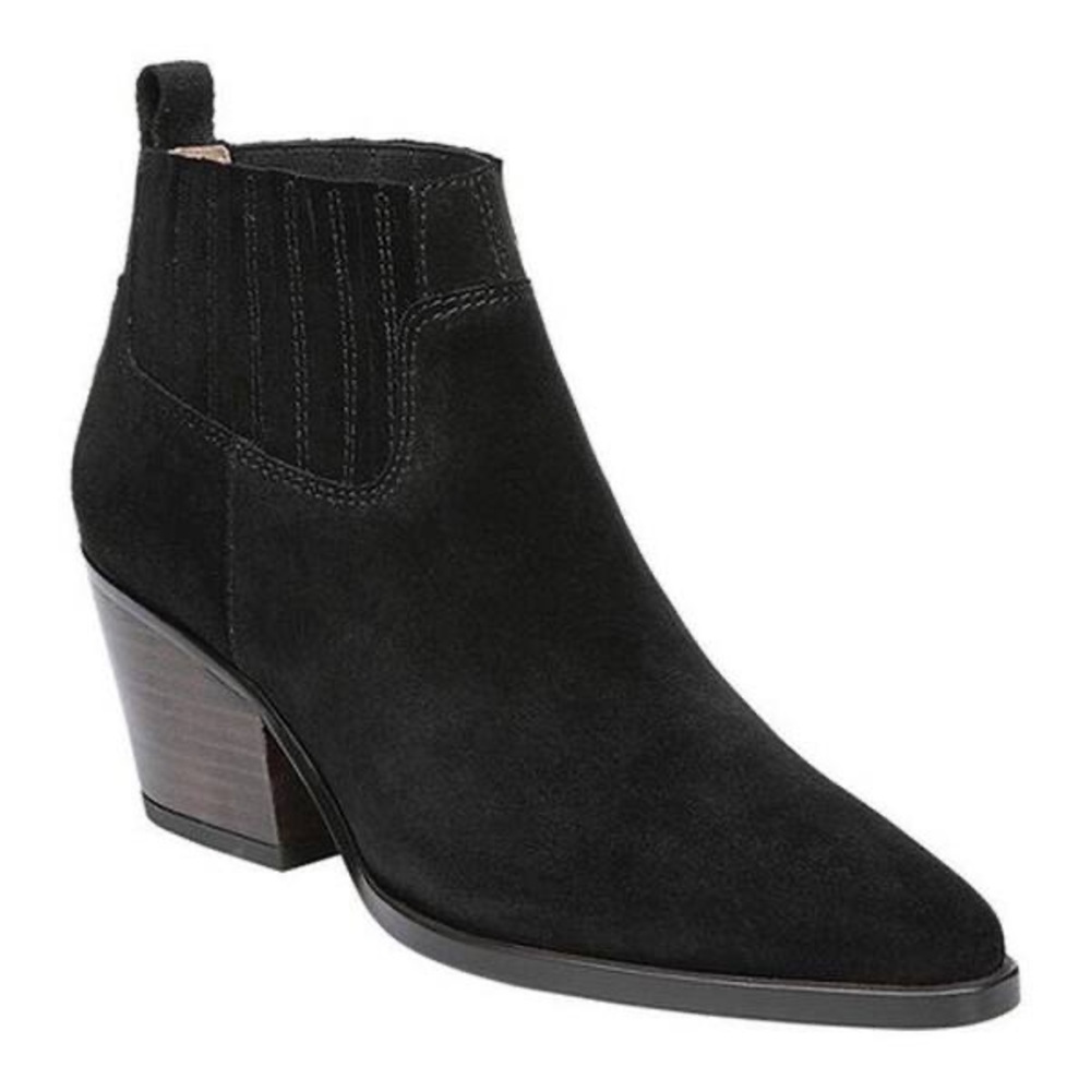 Suede Pointed Toe Booties